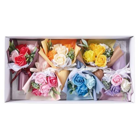 【ソープフラワー】松野ホビー/スタンドキュートシャボン5輪ブーケ袋付きアソート/GM-5936