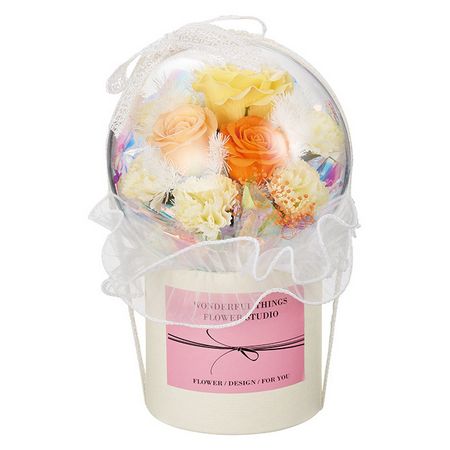 【ソープフラワー】松野ホビー/プラスチックバルーンシャボンブーケボックス オレンジ/GM-5908