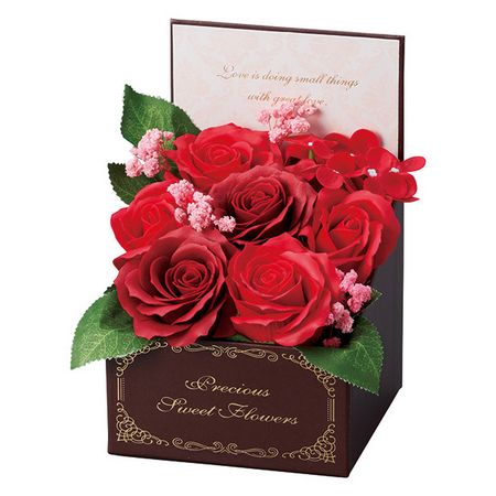 【ソープフラワー】松野ホビー/スイートシャボンカームボックスS レッド/GM-5857