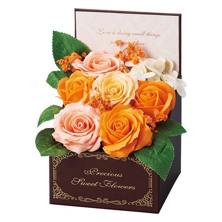 【ソープフラワー】松野ホビー/スイートシャボンカームボックスS オレンジ/GM-5859