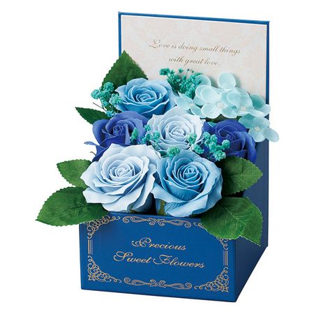 【ソープフラワー】松野ホビー/スイートシャボンカームボックスS ブルー/GM-5861