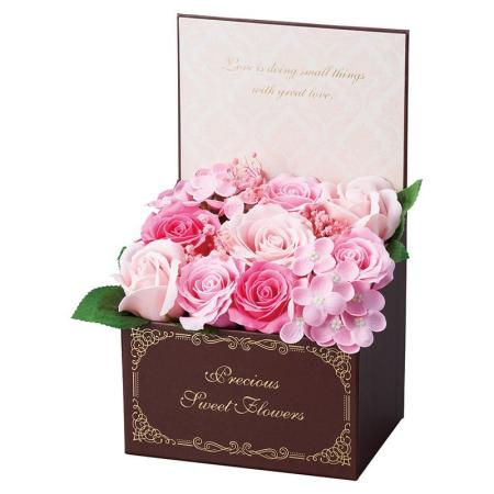 【ソープフラワー】松野ホビー/スイートシャボンカームボックスM ピンク/GM-5863