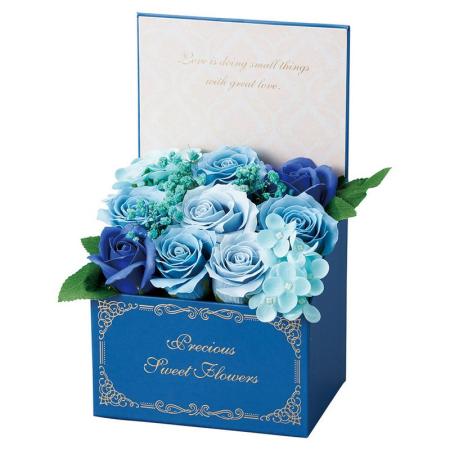 【ソープフラワー】松野ホビー/スイートシャボンカームボックスM ブルー/GM-5866