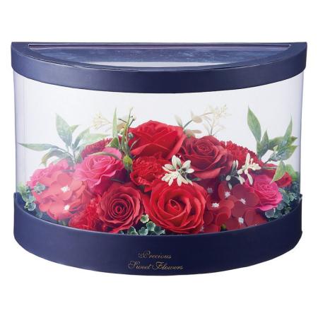 【ソープフラワー】松野ホビー/セミサークルシャボンフラワーワイドボックス レッド/GM-5916