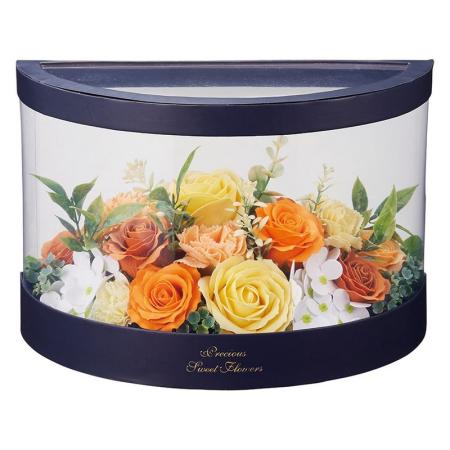 【ソープフラワー】松野ホビー/セミサークルシャボンフラワーワイドボックス オレンジ/GM-5918