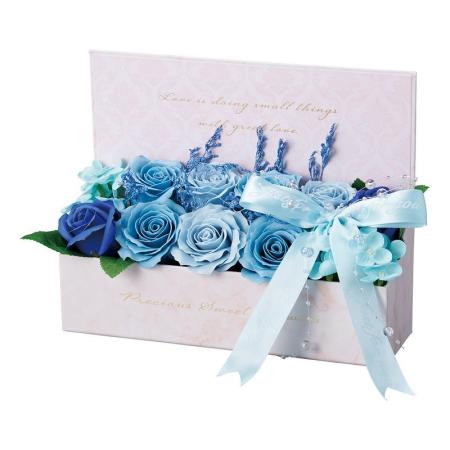 【ソープフラワー】松野ホビー/ワイドスイートシャボンボックス ブルー/GM-5871