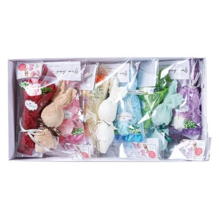 【ソープフラワー】松野ホビー/ウサギタオル&シャボンフラワーセットアソート/GM-5933