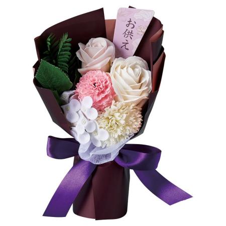 【ソープフラワー】松野ホビー/スタンドシャボンフラワー仏花 S ピンク/GM-5875