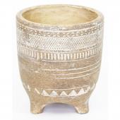 素焼き鉢 村田屋産業/トライバリズムポットL/1821 - 花材通販はなどんや