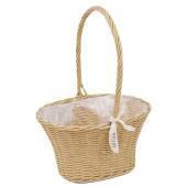 ラタン製バスケット バスケット ラタン 幅86×奥行56×高さ46 持ち手付き かご 大きい