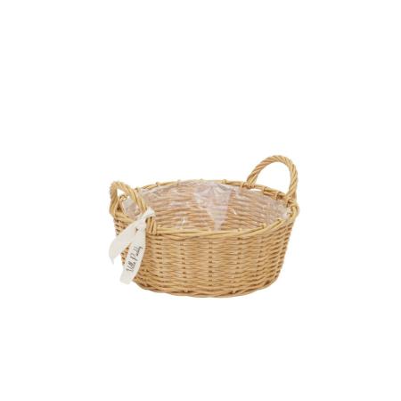 村田屋産業/PPラタンバスケットフラットS Natural/3006