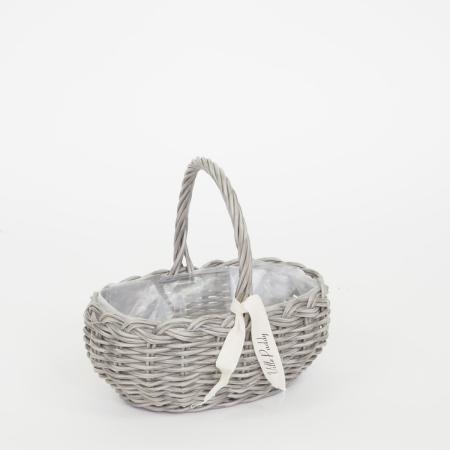 村田屋産業/PPラタンオーバルハンドルS Lightgray/30005