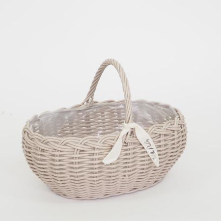 村田屋産業/PPラタンオーバルハンドルL Beige/30008