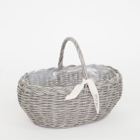村田屋産業/PPラタンオーバルハンドルL Lightgray/30009