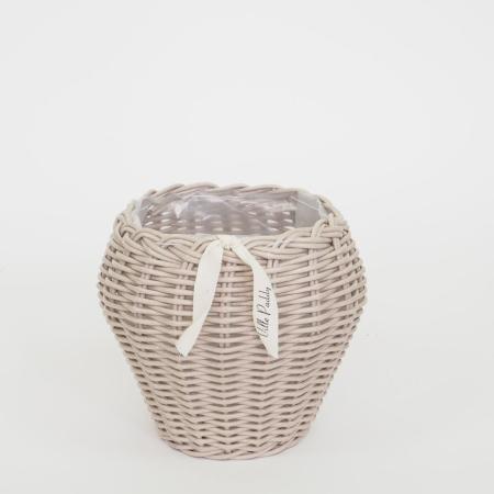 村田屋産業/PPラタンポットカバーS Beige/30010