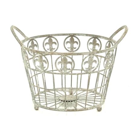 村田屋産業/リリーラウンドバスケットL/60024