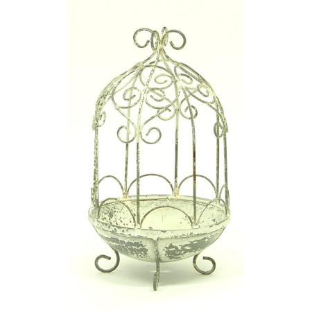 村田屋産業/ホワイトシャビーケージスタンドS/7533