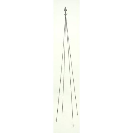 村田屋産業/トピアリーステックフルールグレーL/7287