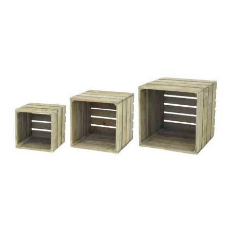 村田屋産業/ヴィンテージウッドボックスset3/5343