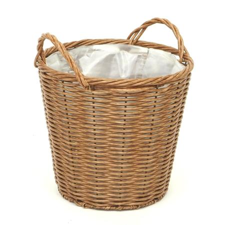 村田屋産業/フェイクラタンバスケット7号 Brown/3599