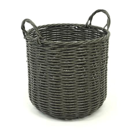 村田屋産業/フェイクラタンプランターK10号ShabbyBlack/3608