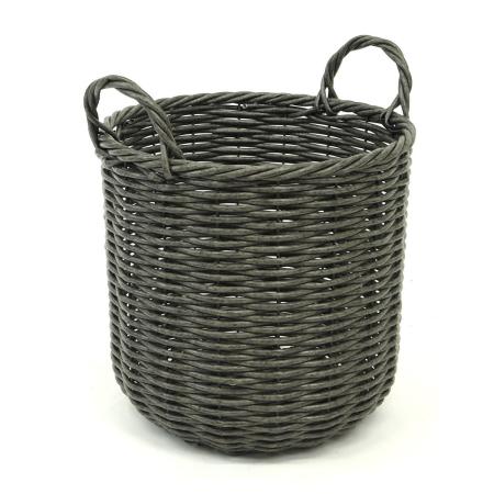 村田屋産業/フェイクラタンプランターK8号ShabbyBlack/3609