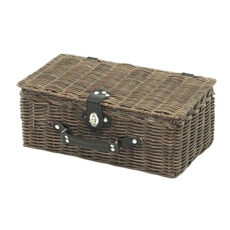 村田屋産業/PPラタンピクニックバスケットL Gray/30148