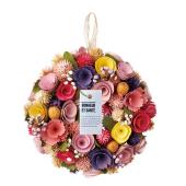 特価◎【ドライ】Paseo/カラフルリースS/XS-324S - 花材通販はなどんや