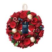 Paseo/クリスマスリースM/XSC-24M - 花材通販はなどんやアソシエ