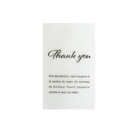 Paseo/ラッピングカードTHANK YOU(20枚入)/PD-31BK
