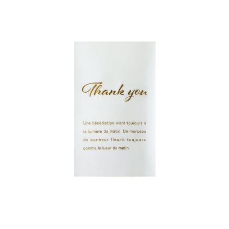 Paseo/ラッピングカードTHANK YOU(20枚入)/PD-31GD