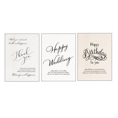 Paseo/2L版メッセージカード(アソート6枚入)/PD-40-127AS