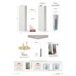 【直送】Paseo/スクエアスタンド/AD-07WH ※返品・代引・キャンセル不可