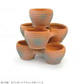 azi-azi/セブンテラコッタポット/S/AZ-1548 - 花材通販はなどんやアソシエ