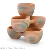 テラコッタ　ポット　アンティーク azi-azi/セブンテラコッタポット/S/AZ-1548 - 花材通販はなどんやアソシエ