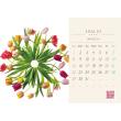 即日★川崎景太プロデュース/HANA GRAPHIC ART CALENDAR 2026 卓上/KG-2026d
