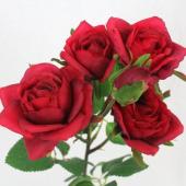 即日★【造花】FIAN/ローズスプレーメンフィス×5/FR0022RED