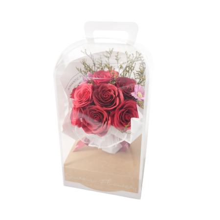 【ソープフラワー】Gracias/レギュラーブーケ(ケース付き) レッド/F-327