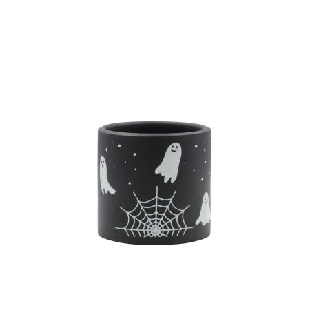 CARNAC/ハロウィンデカールポット25-B-S-BK ブラック/CPHW47BK