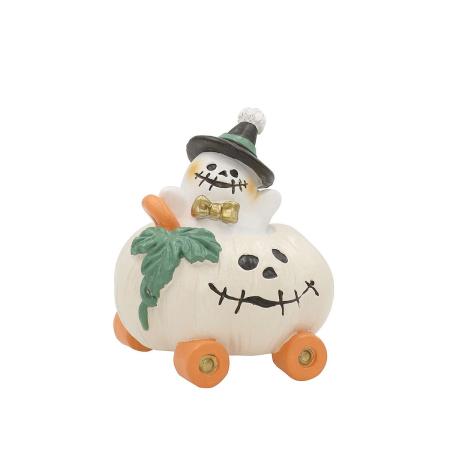 CARNAC/ハロウィンレジンオーナメント25-Cゴースト×パンプキンWH ホワイト/HGHW03WH