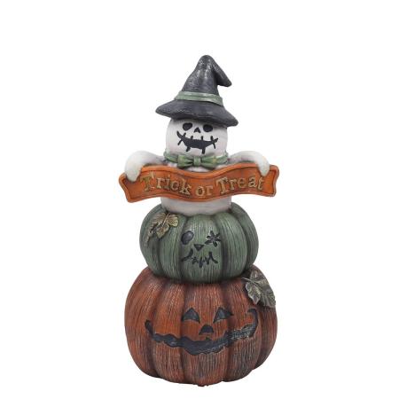 CARNAC/ハロウィンオーナメント25-Bジャックオーランタン×ゴーストGR グリーン/GFBHW18GR