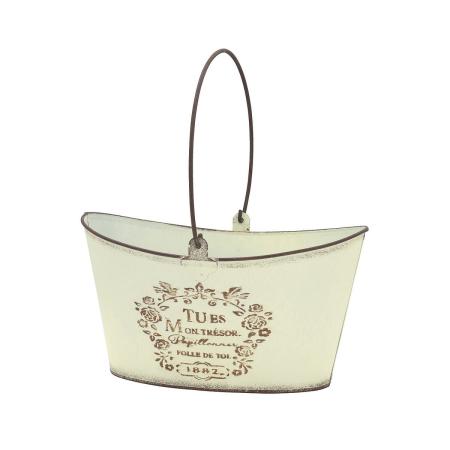 CARNAC/トレゾアハンドルバスケットWH ホワイト/HSM93WH