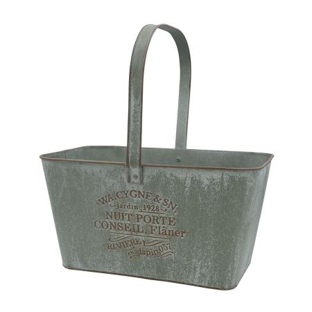 CARNAC/ニュイポルテハンドルバスケットL-GR グリーン/HSNT15GR