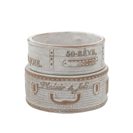 CARNAC/ヴィンテージトランクポットC-WH ホワイト/GG2603WH