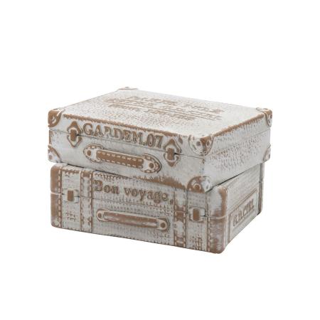 CARNAC/ヴィンテージトランクフラワースタンドA-WH ホワイト/GG2604WH