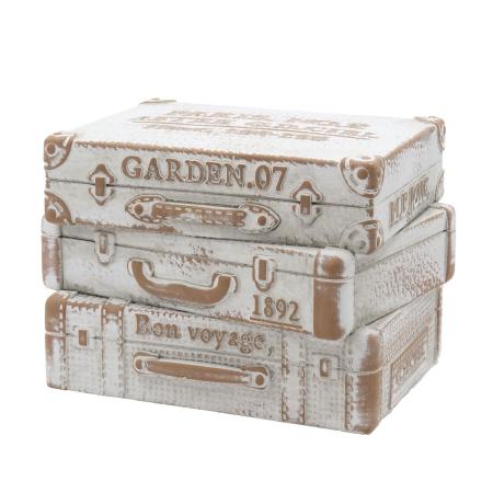 CARNAC/ヴィンテージトランクフラワースタンドB-WH ホワイト/GG2605WH