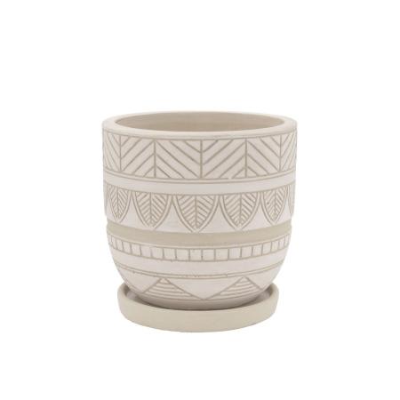 CARNAC/アフリカンポット02-WH ホワイト/CP2632WH