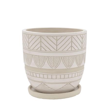 CARNAC/アフリカンポット03-WH ホワイト/CP2633WH