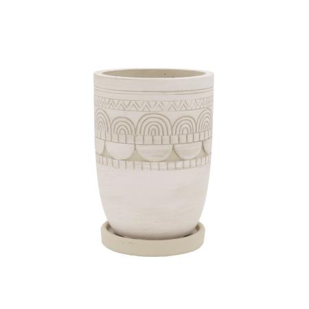 CARNAC/アフリカンポット04-WH ホワイト/CP2634WH