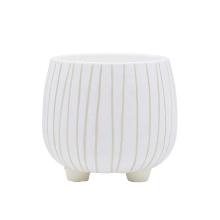 CARNAC/ヴァーグポットフットL-WH ホワイト/CP2656WH